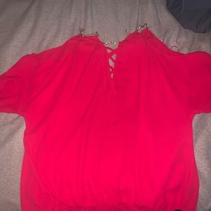 never worn/off the shoulder/long sleeve/size XL